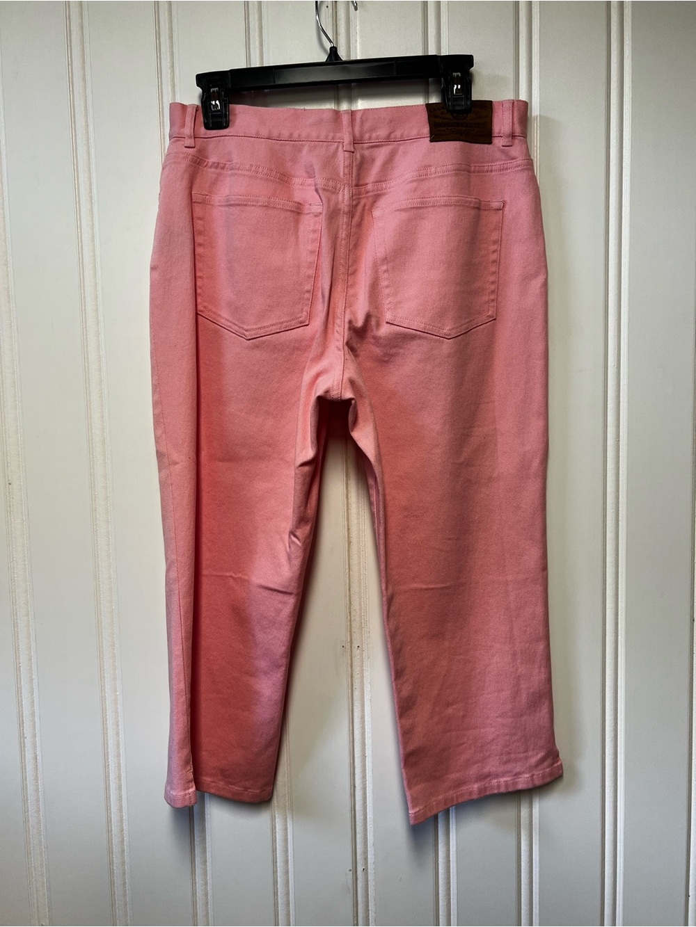 VTG Lauren Jeans Co Ralph Lauren Pink Denim Capri Pants Y2K Barbiecore size 8 - Picture 2 of 7